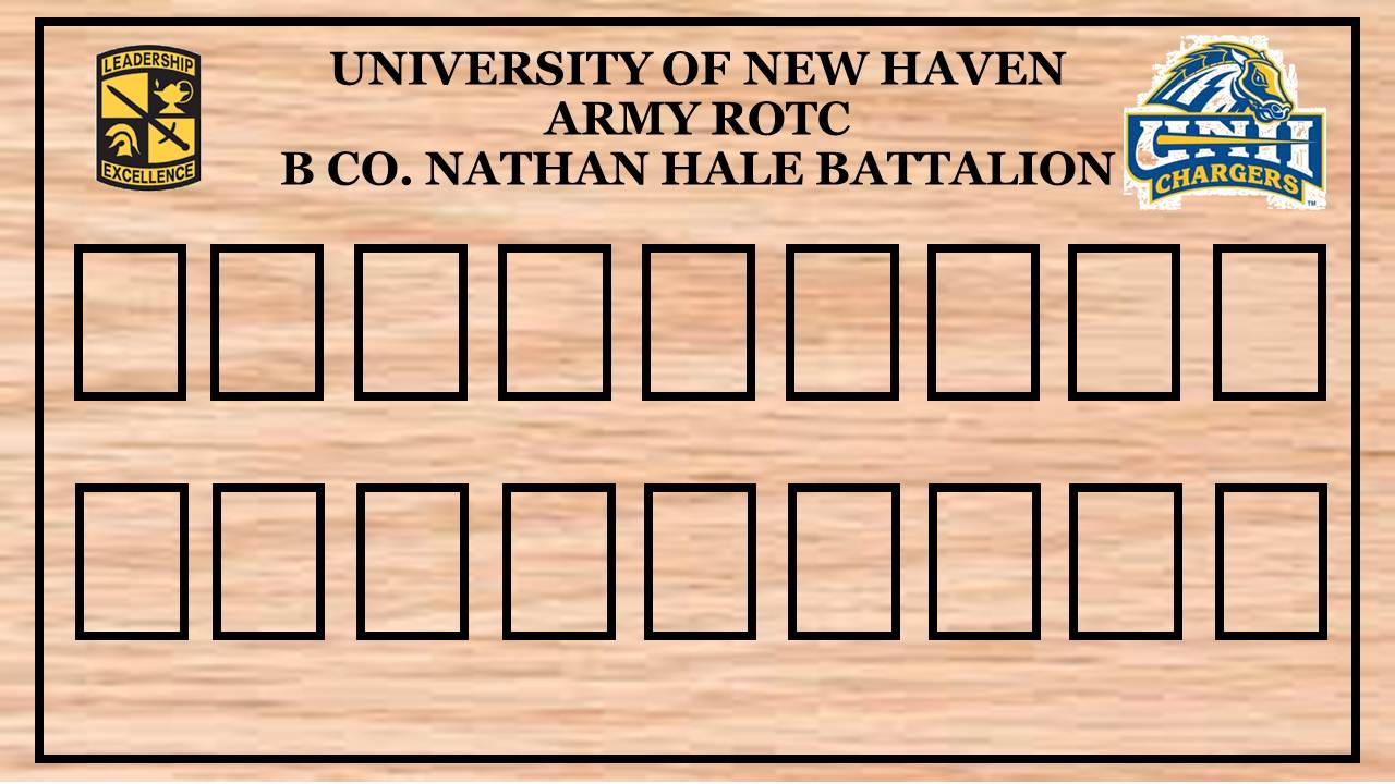 Command Display - B CO. Nathan Hale Battalion